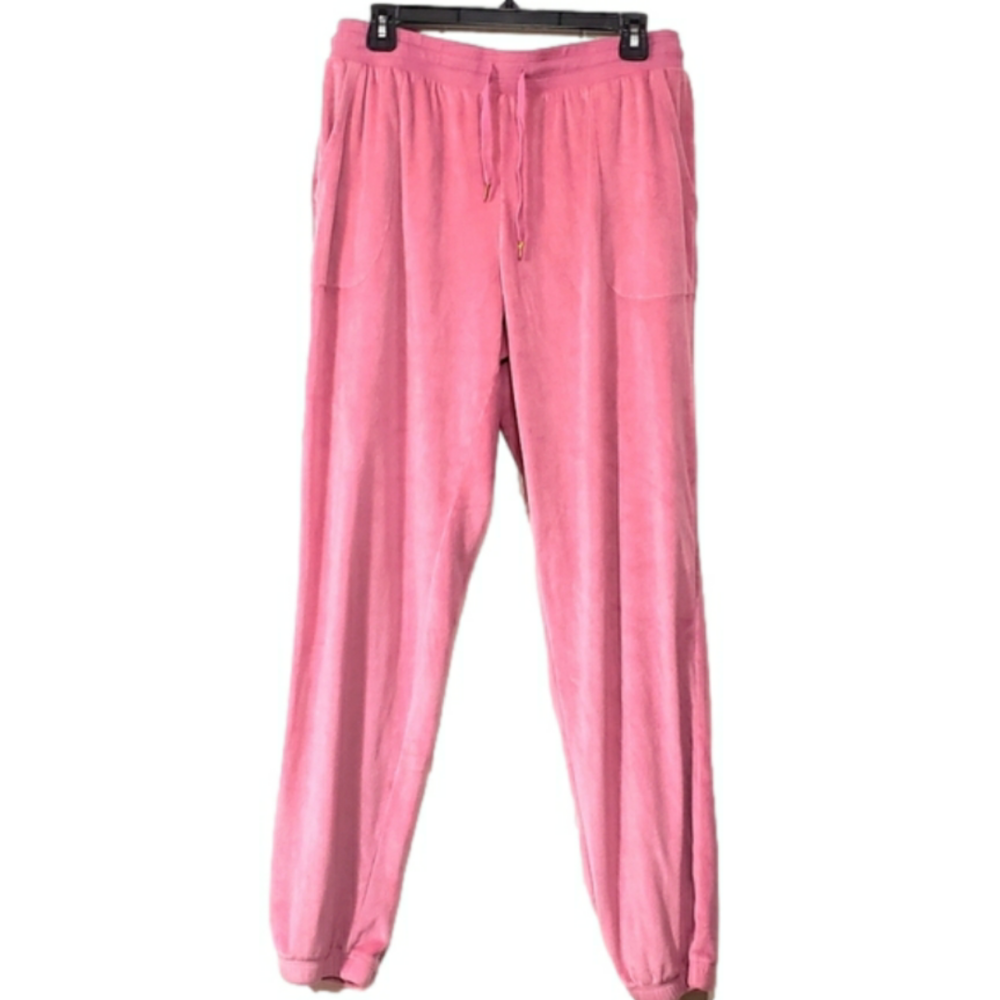 Women's L: 'Secret Treasure' Pink Cuffed PJ Bottoms - Picture 2 of 5
